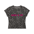 Y2K Leopard Crop T-Shirt