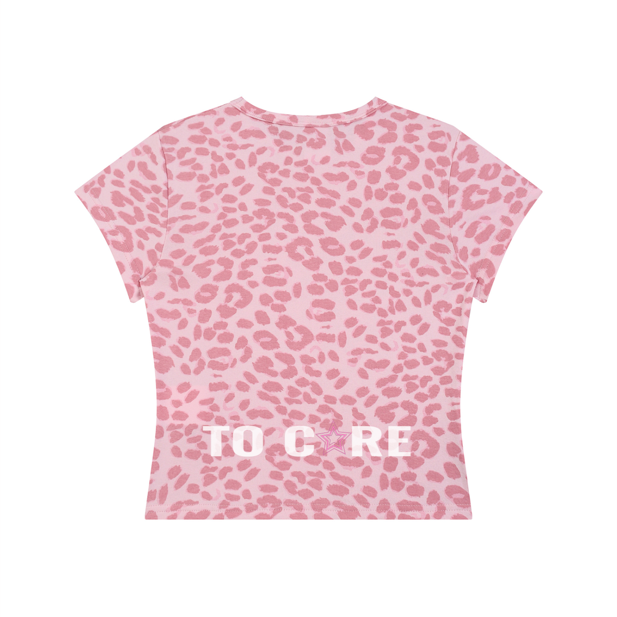 Y2K Leopard Crop T-Shirt